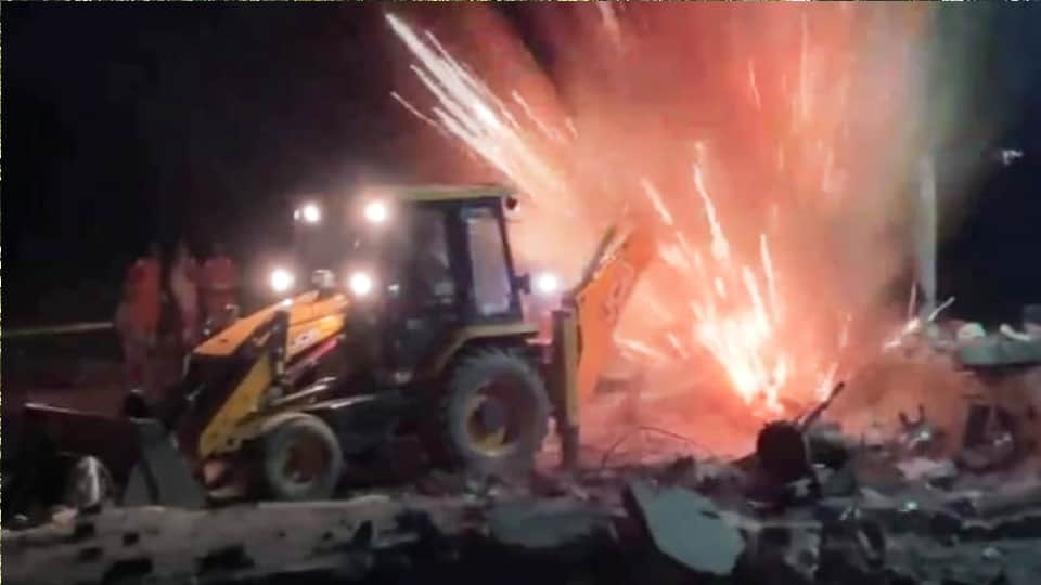 Ayodhya blast Rescue operations continued for 24 hours, with the village transformed into a camp