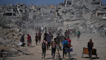 Drone footage above Gaza City shows toll of two years of war