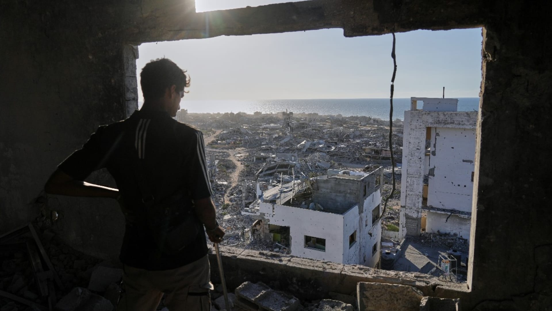 Drone footage above Gaza City shows toll of two years of war