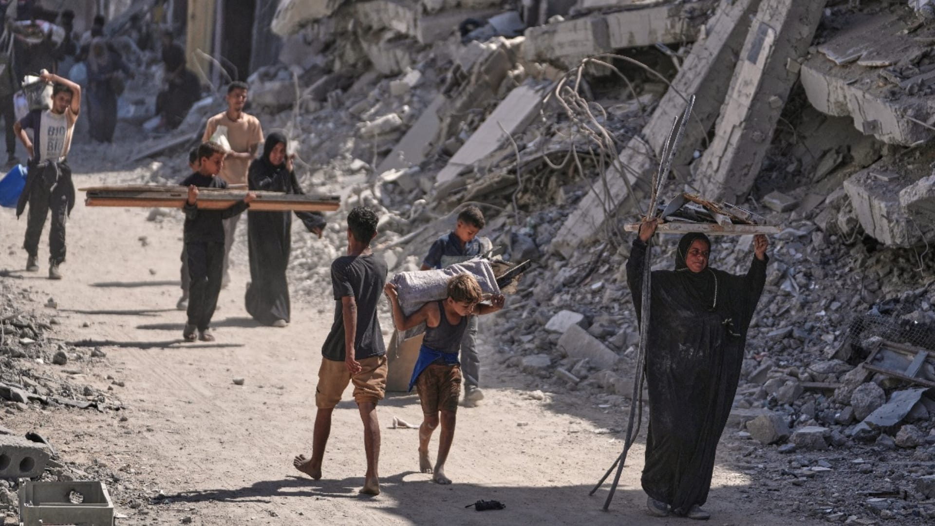 Drone footage above Gaza City shows toll of two years of war