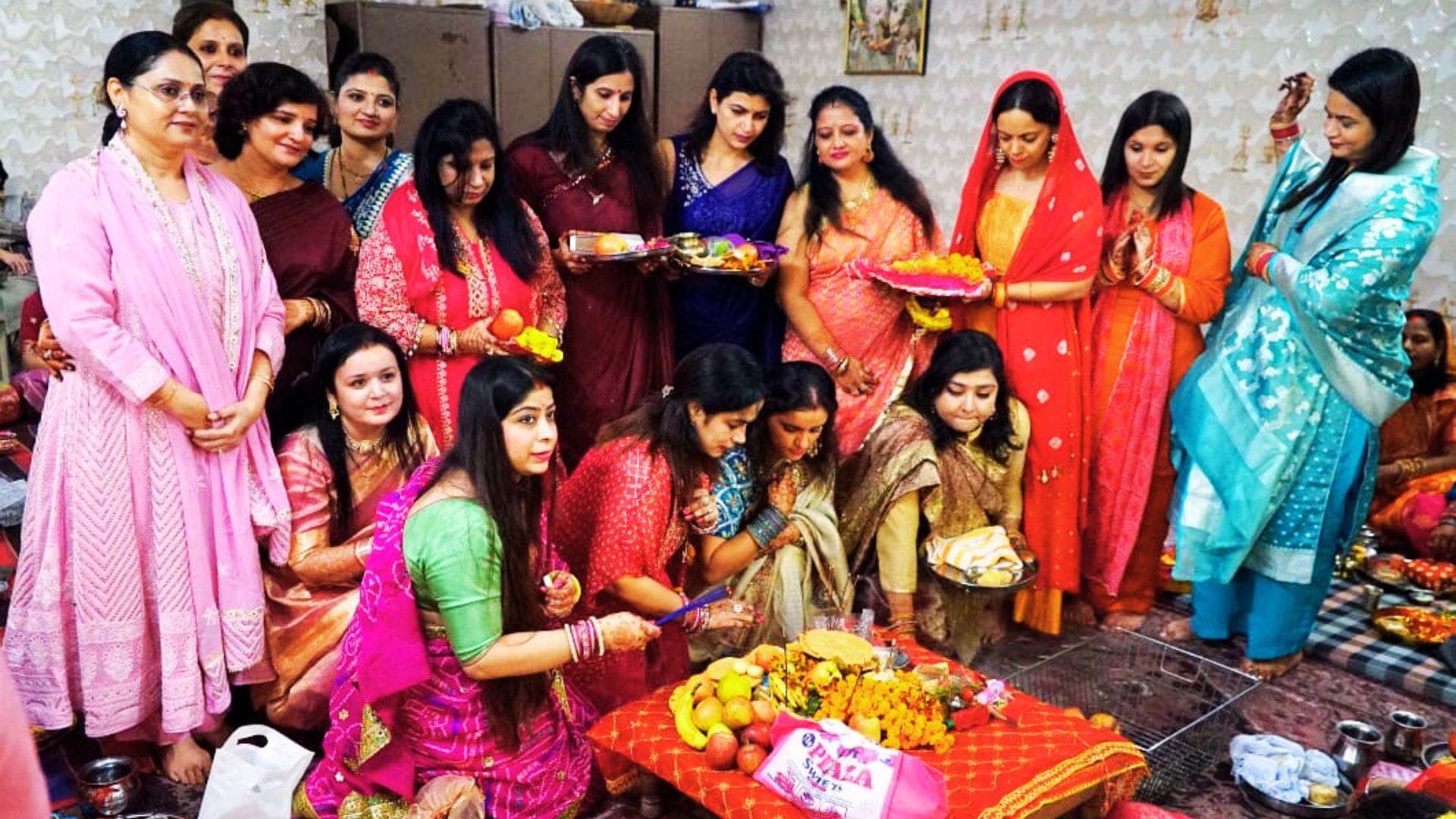 Karwa Chauth Married women observe 14-hour fast for eternal happiness visit moon husbands give gifts