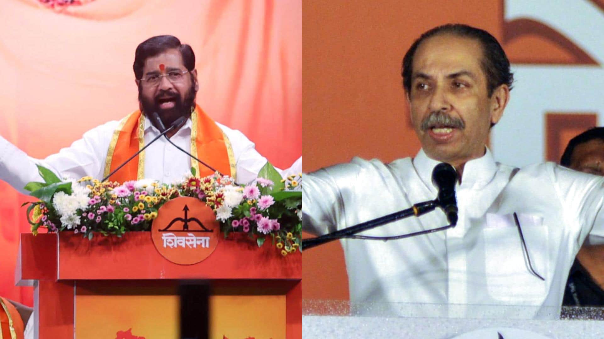 महाराष्ट्र के उपमुख्यमंत्री एकनाथ शिंदे और पूर्व मुख्यमंत्री उद्धव ठाकरे