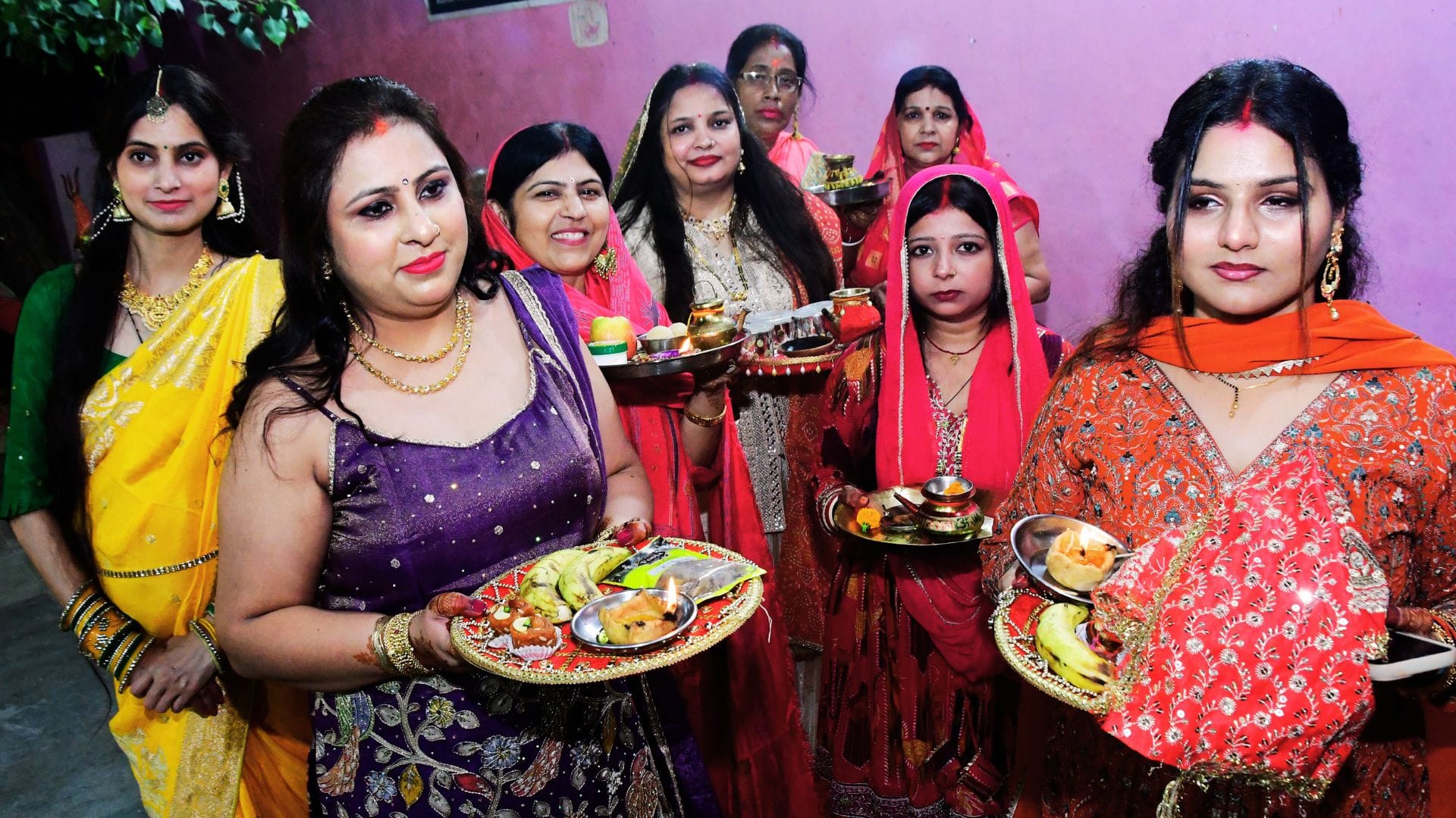Karwa Chauth Married women observe 14-hour fast for eternal happiness visit moon husbands give gifts