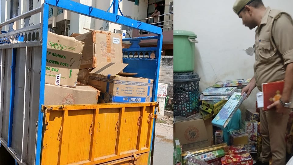 Police seized cache of firecrackers from house in Agra