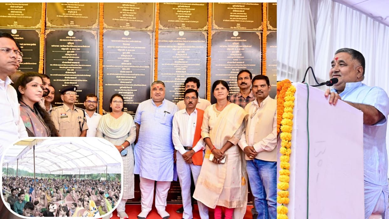 minister rajesh aggarwal inaugurated development works in gaurela-pendra-marwahi