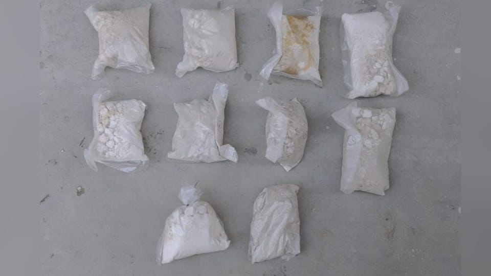 Two accused arrested with Ice drug and heroin