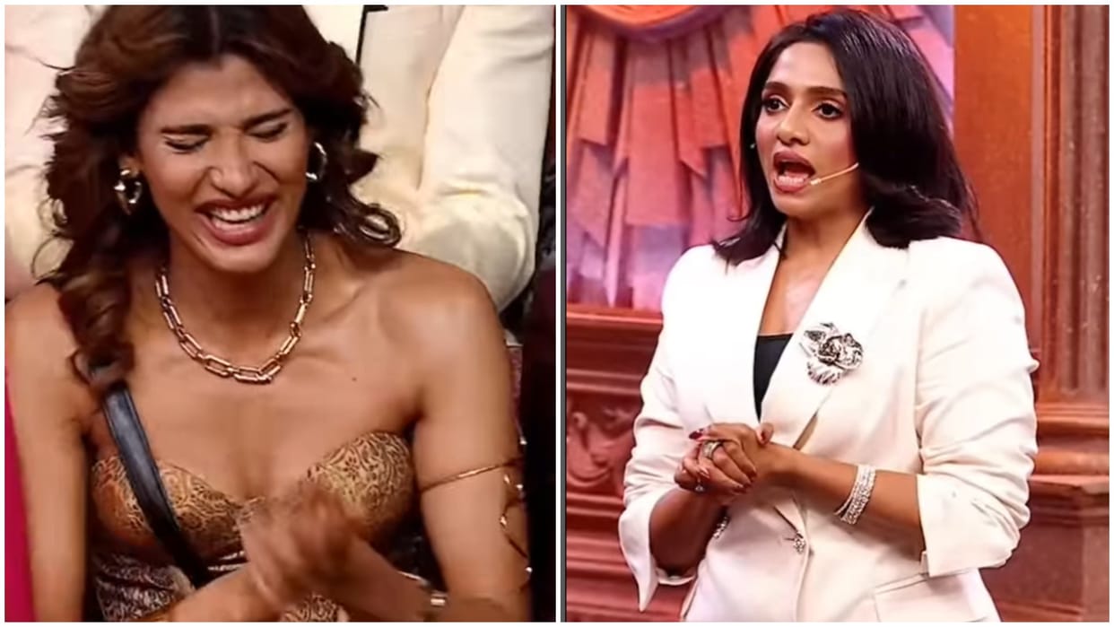 Jamie lever comes in Bigg boss 19 weekend vaar she mocks on every contestants