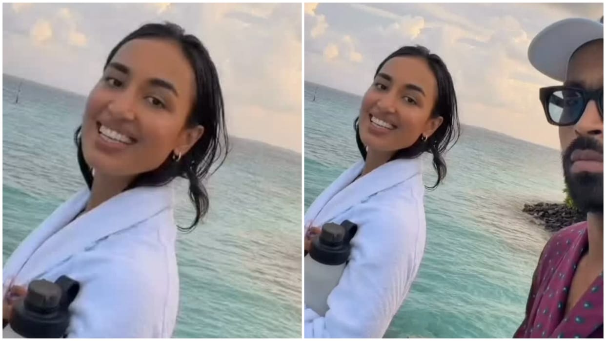 Hardik pandya enjoy vacation with model mahieka sharma video viral on social media