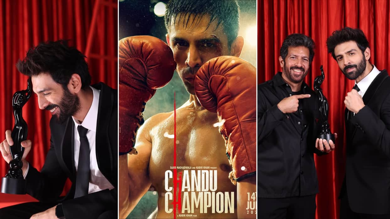 kartik aaryan winning his first filmfare best actor award for chandu champion kabir khan feels proud