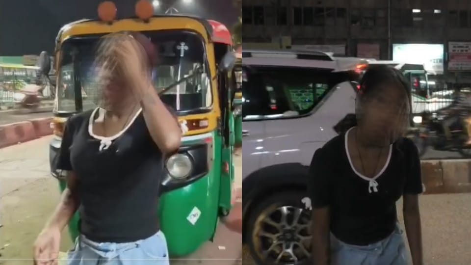 Girl swinging in drug addiction in the middle of road in Ludhiana viral video