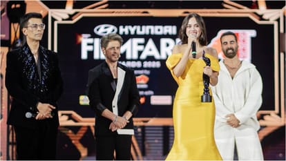 Nitanshi Goel Shares Happiness on getting Filmfare award for Laapataa Ladies and shahrukh Khan moment on stage