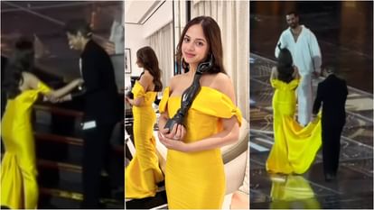 फिल्मफेयर के स्टेज पर लड़खड़ाईं नितांशी तो शाहरुख ने थामा हाथ, SRK मूमेंट पर एक्ट्रेस बोलीं- 'हमेशा याद रहेगा' Nitanshi Goel Shares Happiness on getting Filmfare award for Laapataa Ladies and shahrukh Khan moment on stage