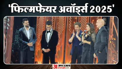 anupam kher celebrates honours shah rukh khan kajol karan johar at filmfare awards 2025