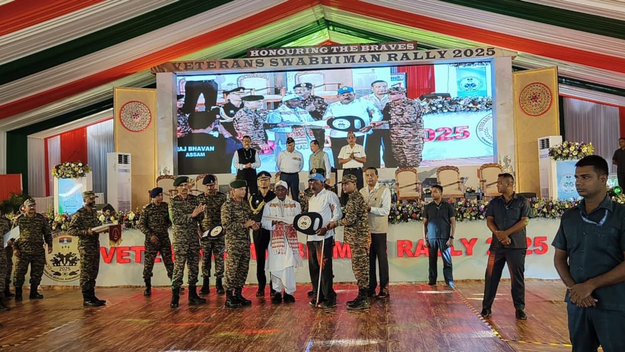 Veterans Swabhiman Rally 2025 organised at Narangi Military Station, attended by over 2500 ex-servicemen