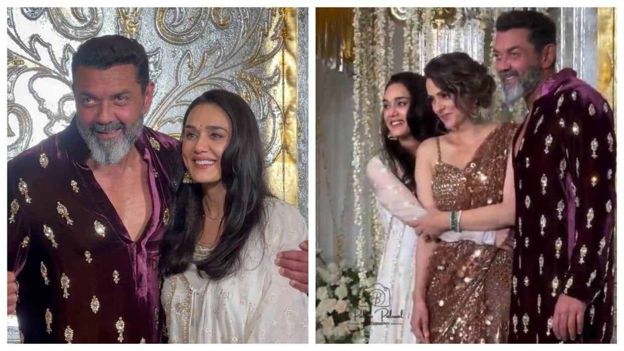 bobby deol preity zinta reunion at manish malhotra party soldier 2 fans demand