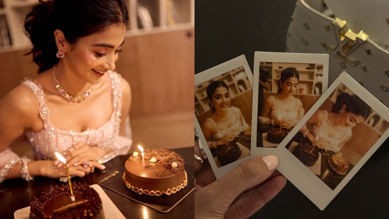 Pooja Hegde celebrate 35 birthday with cake cutting shares photos user comment