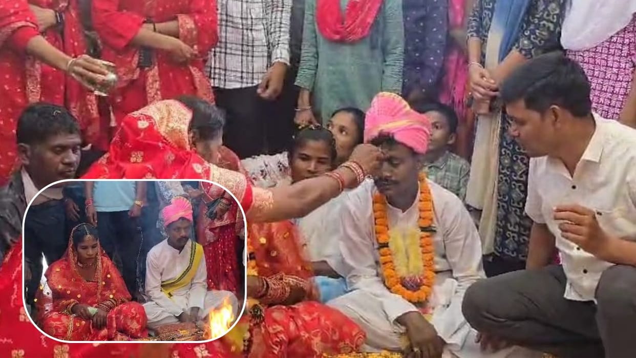 former naxalite couple got married at pakhanjur in kanker