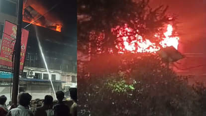 Kanpur: A fire at a readymade garment factory was extinguished by breaking down a wall