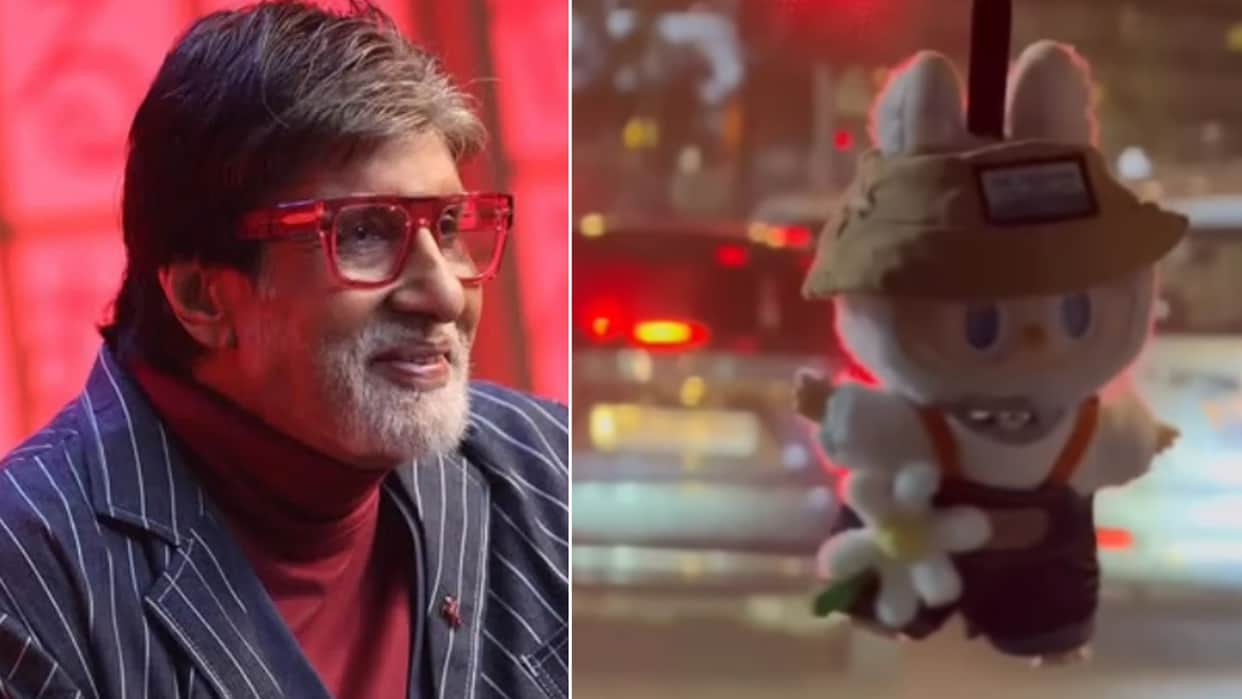 amitabh bachchan share video of his car with Labubu doll fans reaction