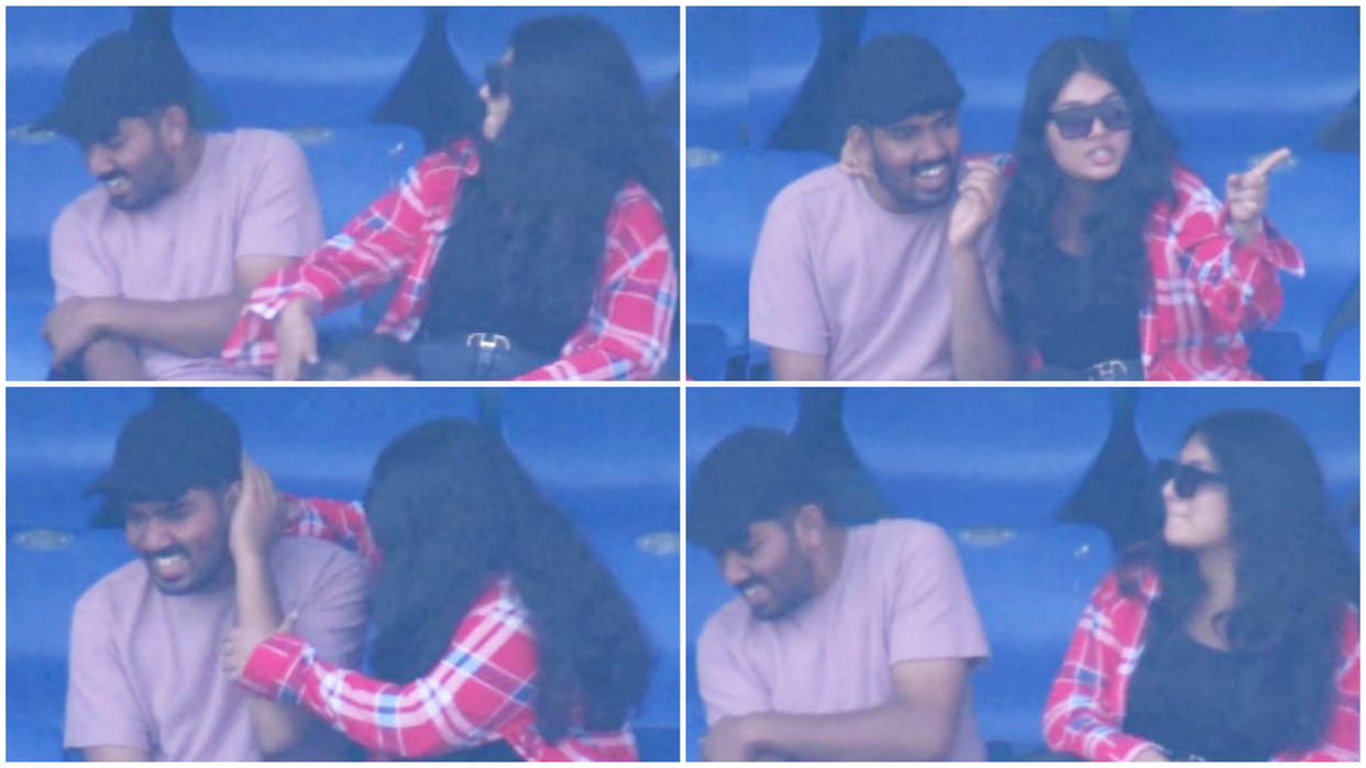 IND vs WI Test: Playful Scuffle in Stands, Girl Seen Slapping Boy at Delhi Test, Video Goes Viral