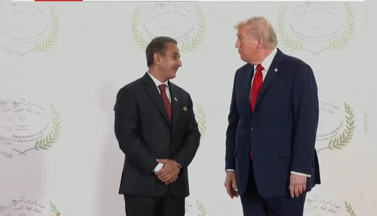 Minister of State for External Affairs Kirti Vardhan Singh meets US President at Peace Summit.