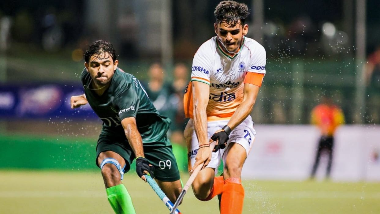 Indian junior men's hockey team played out a thrilling 3–3 draw against Pakistan in Sultan of Johor Cup
