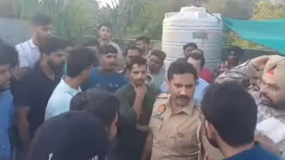 Uproar in Nayagaon Elderly man diesafter being pushed people protest