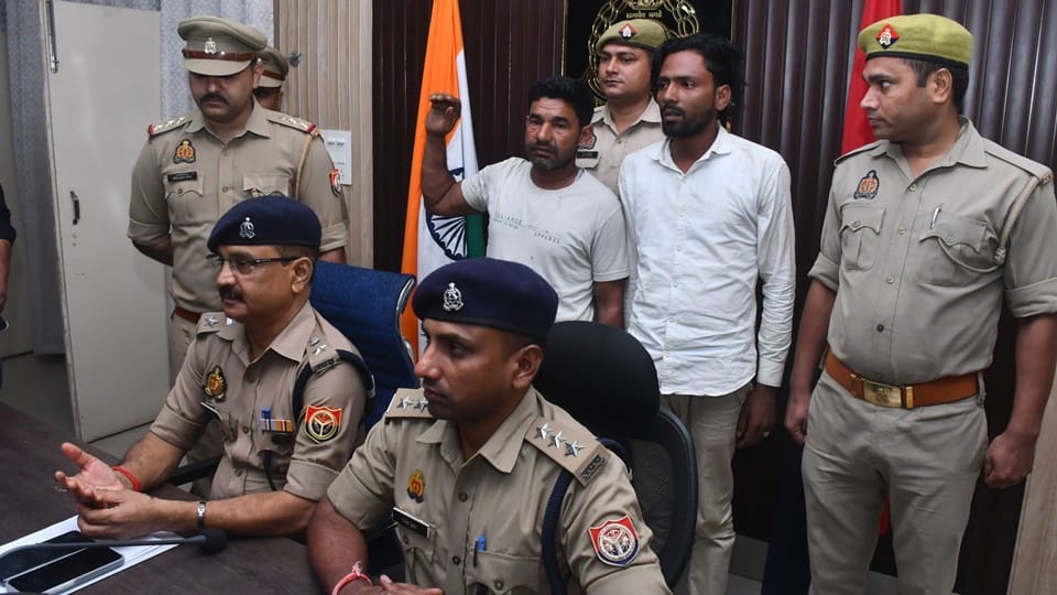 woman had shot herself to trap her husband two others including her husband arrested