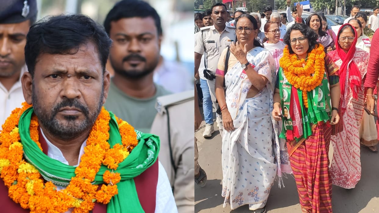Bihar Election: Sushant Singh sister Divya Gautam with CPI-ML candidates filed nominations