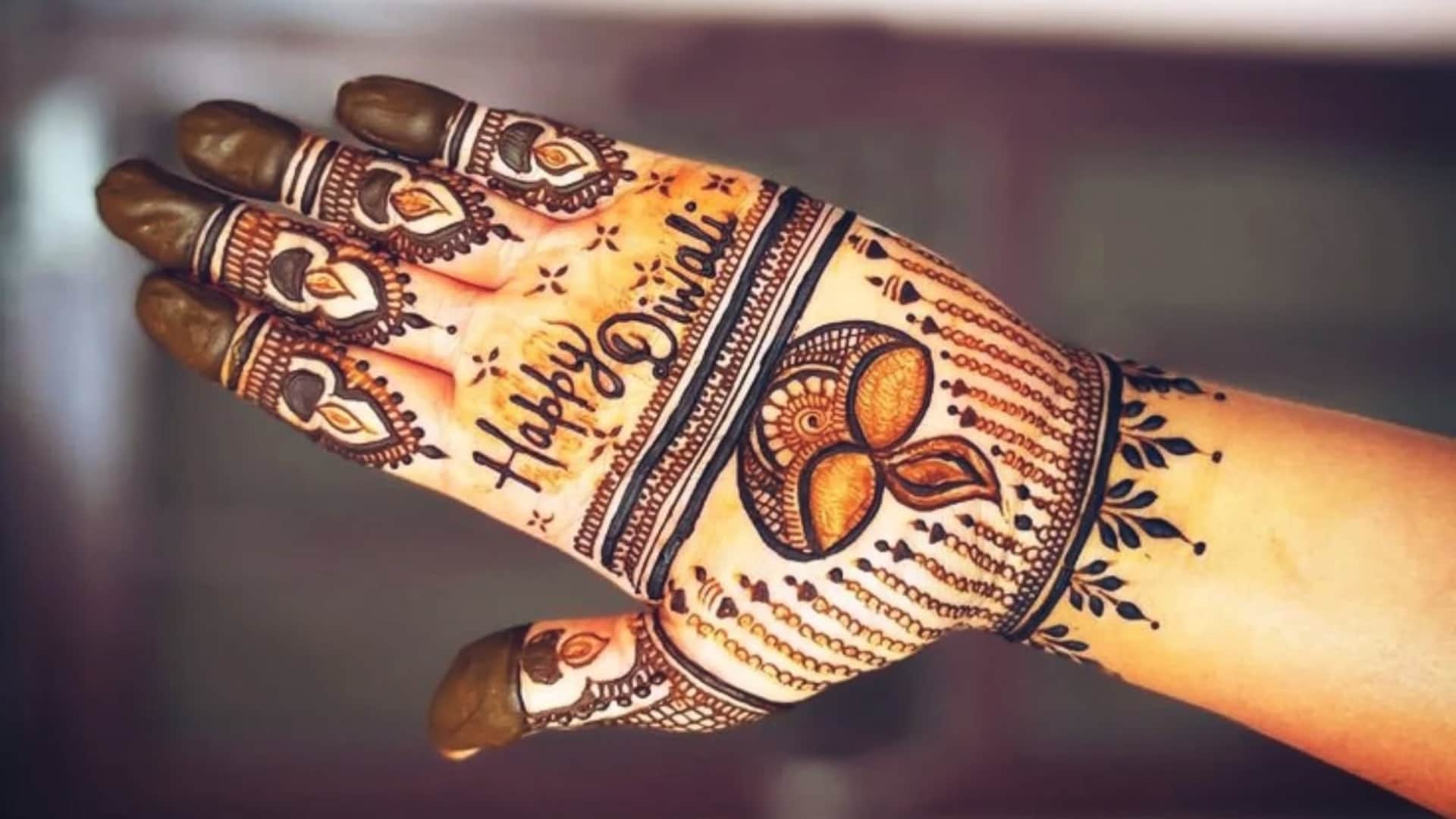 Diwali 2025 Special Mehndi Design Easy And Trendy Mehndi Design Perfect For Diwali To Bhai Dooj
