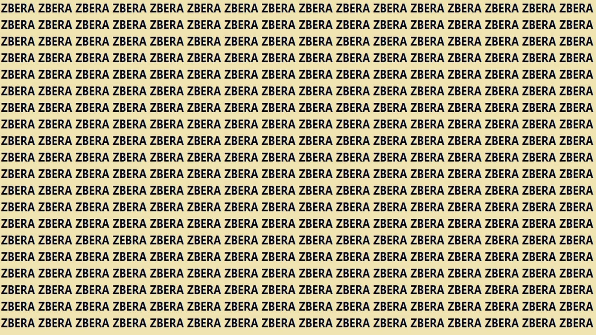 Optical Illusion IQ Test Brain Test Can You Spot ZEBRA in 20 Seconds Brain Teaser Image