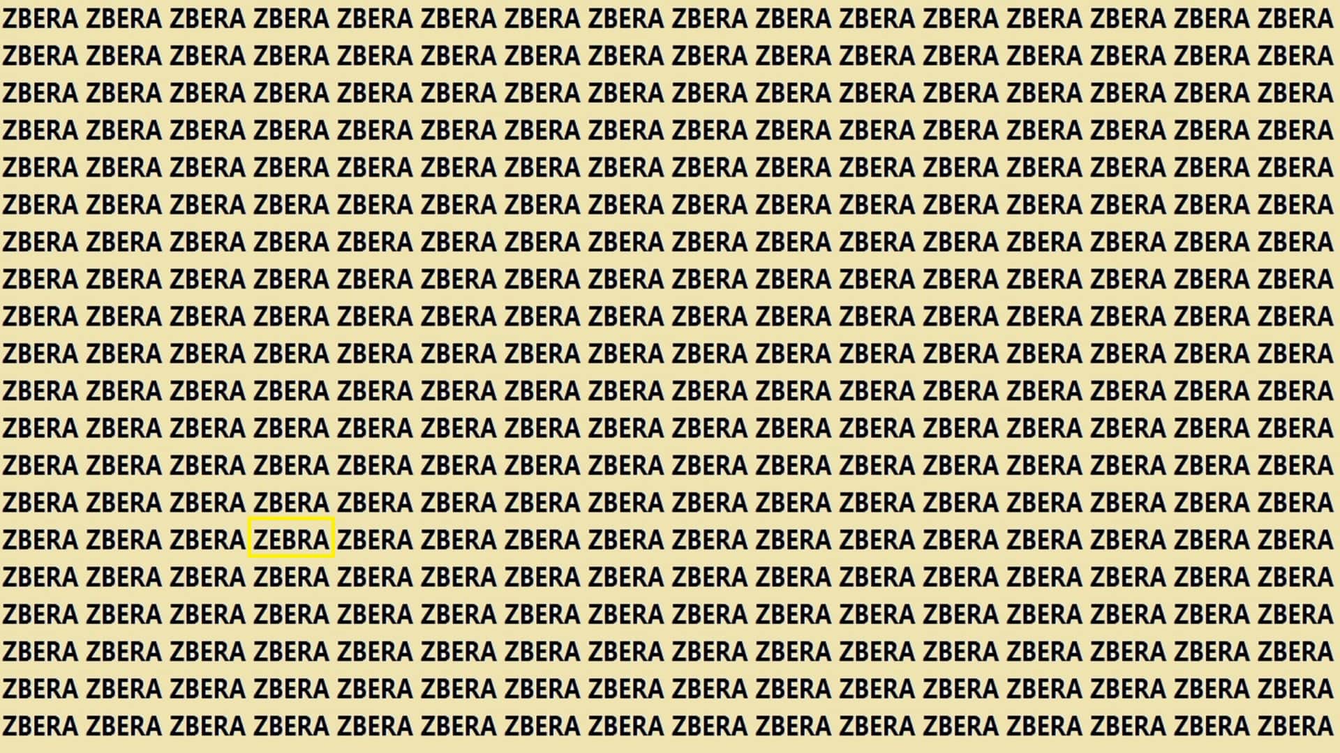 Optical Illusion IQ Test Brain Test Can You Spot ZEBRA in 20 Seconds Brain Teaser Image
