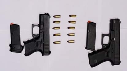 आरोपी से बरामद हथियार