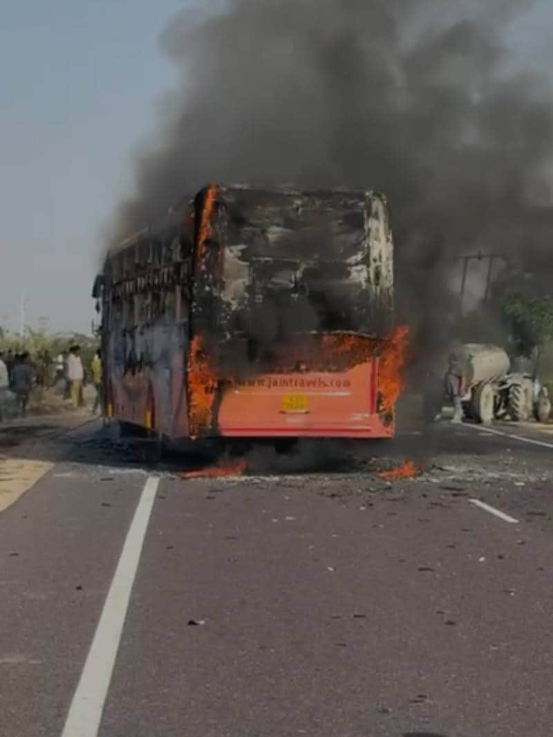 राजस्थान बस अग्निकांड: 20 जिंदा जले, 15 से ज्यादा झुलसे