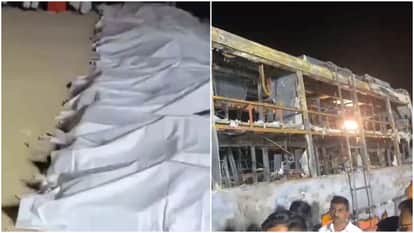 Jaisalmer Bus Fire: Victims to Be Identified Through DNA Testing, Administration Issues Helpline Numbers