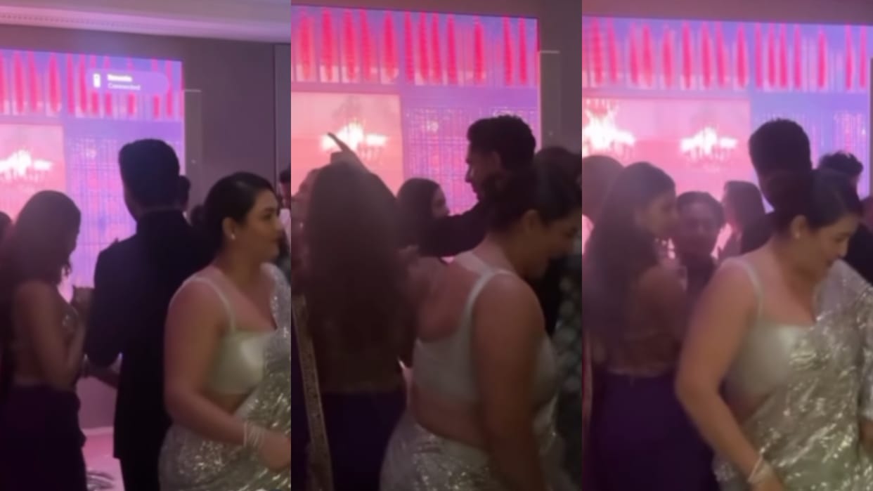 suhana khan agastya nanda dance on kajra re with shweta bachchan at manish malhotra diwali bash viral video