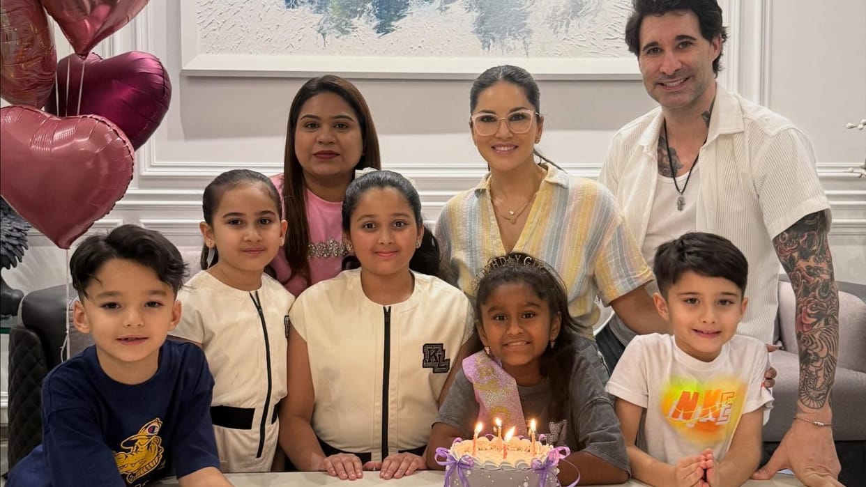 sunny leone celebrates daughter nisha 10th birthday share photos on social media