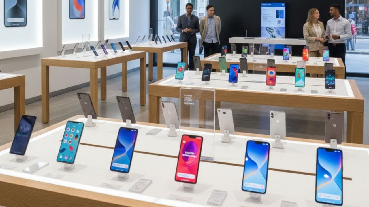 india smartphone market shift Premium phones budget segment decline