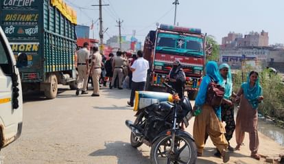 पिता की तरह हुई बेटे की मौत: बाइक सवार किशोर को ट्रक ने कुचला, राशन लेने गया था; संग गए दोस्त को आई मामूली चोट A 15-year-old boy died after being hit by a truck while riding a motorcycle