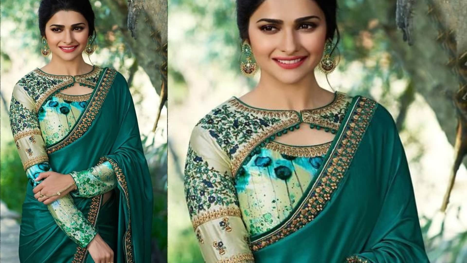 Chhath Puja 2025 trendy blouse design for saree with image