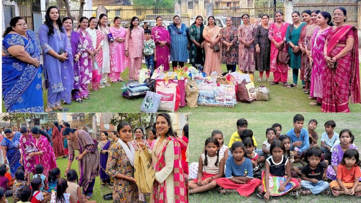 social organization divya shakti helps on diwali festival in adarsh nagar basti at raigarh
