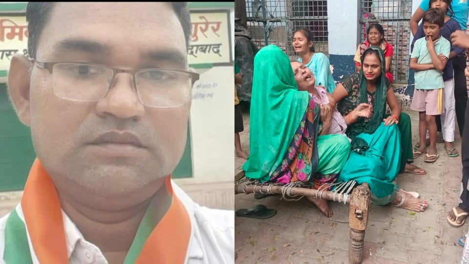 Moradabad: Primary school teacher crushed by truck, dies on the spot, incident captured on CCTV