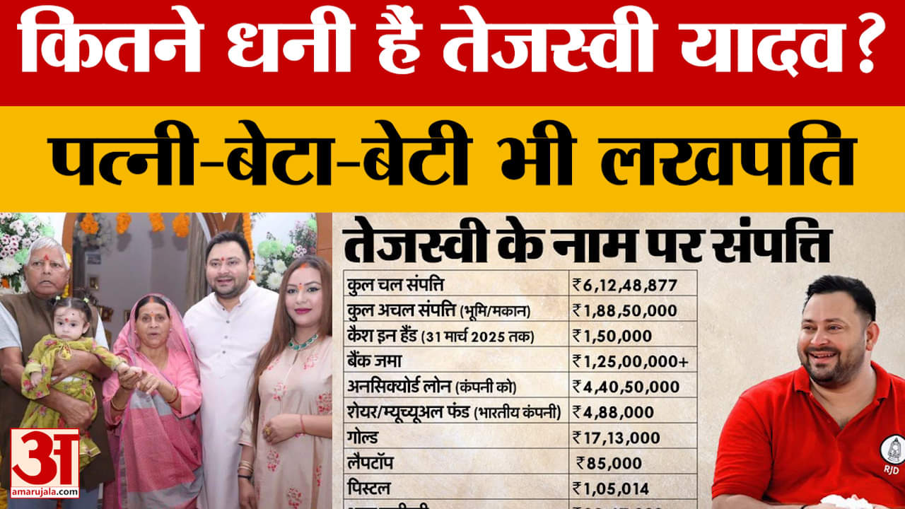 Tejashwi Yadav Assets: तेजस्वी के पास इतनी संपत्ति, चुनावी हलफनामे में दी जानकारी | Bihar Assembly E