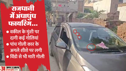 वकील के मुंशी की कार पर फायरिंग