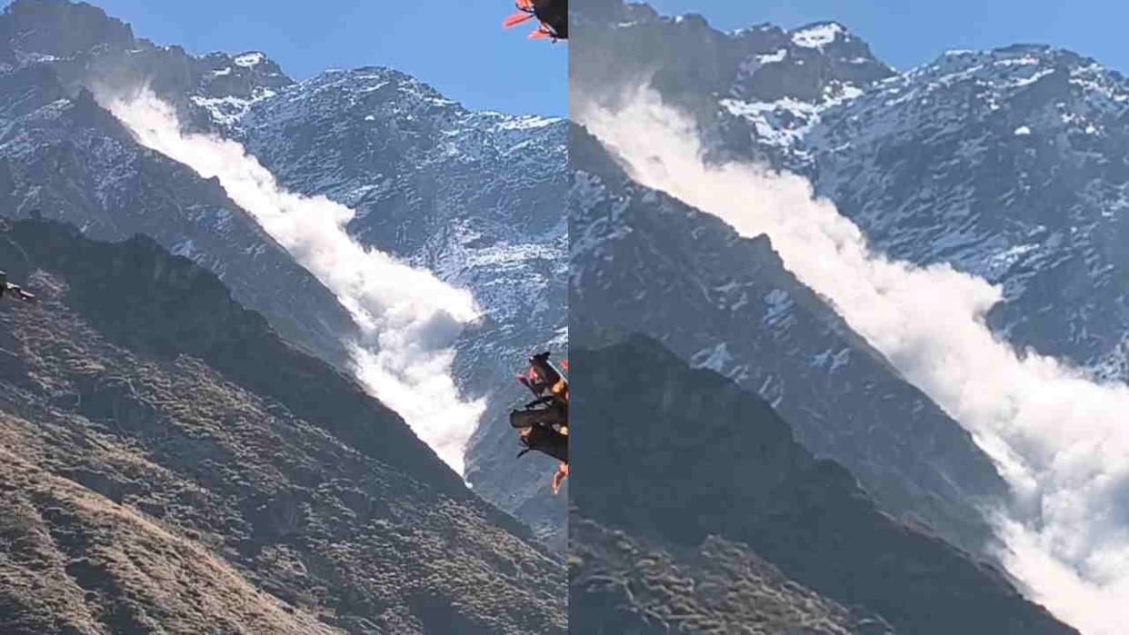 Glacier broke from Kuber mountain above Badrinath Kanchanganga Chamoli Uttarakhand news in hindi