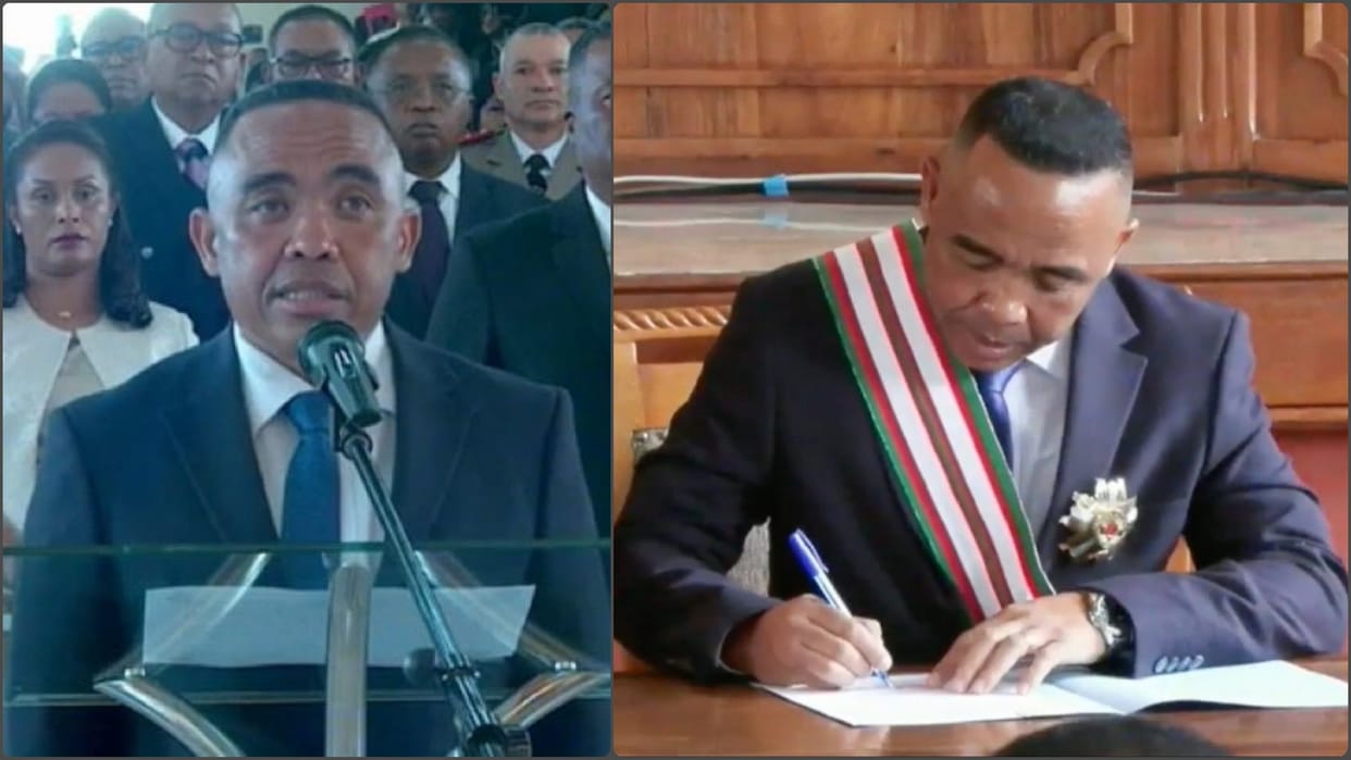 Madagascar's coup leader is sworn in as president after military takeover condemned by UN