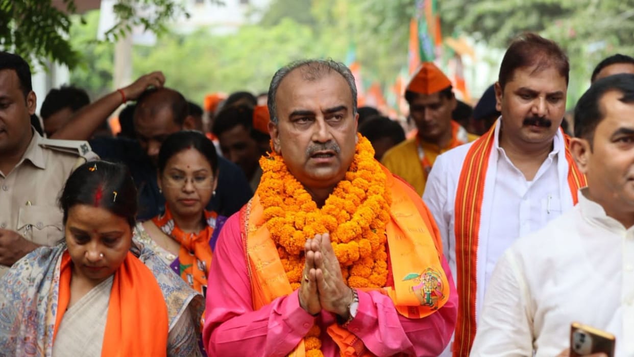 Bihar Election: Mangal Pandey files nomination from Siwan Sadar seat public support seen in huge NDA rally
