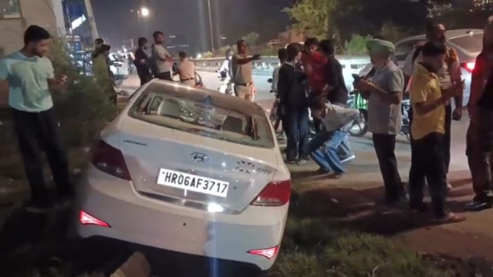 Hit and run case in Ambala drunk car driver hits seven people