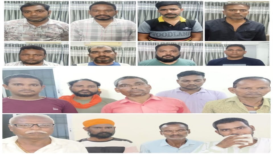 पुलिस की गिरफ्त में आरोपी