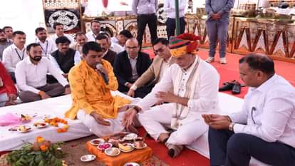 राजस्थान केन्द्रीय विश्वविद्यालय परिसर में आईसीआईसीआई की नई शाखा का भूमि पूजन